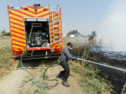 بالصور: إغلاق مطار بن غوريون في اللد بسبب حريق كبير في الأحراش المجاورة 